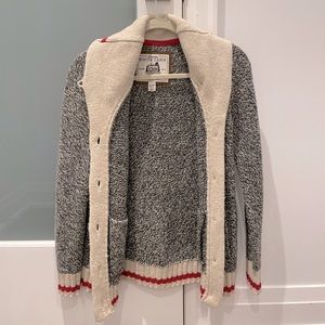 Roots Cabin Shawl Cardigan Size XS